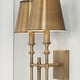 preview thumbnail 2 of 3, Whitney 2-light Aged Brass Wall Sconce - Aged Brass