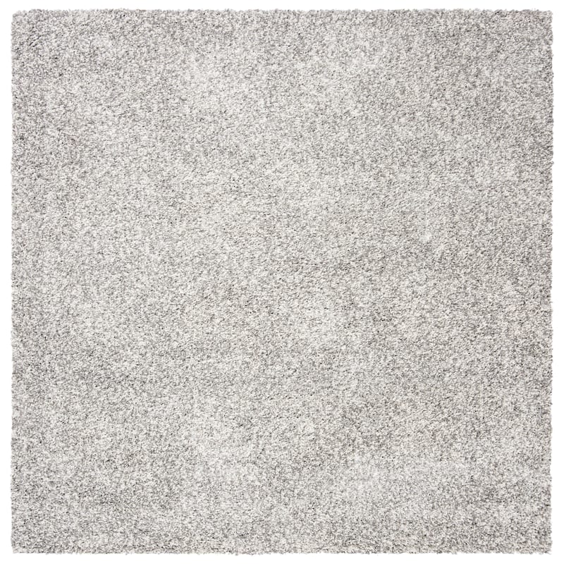 SAFAVIEH Royal Shag Soffia 2-inch Thick Rug - 6' 7" x 6' 7" - Light Grey - Square