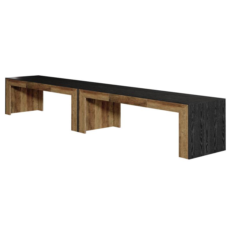 78.7" Wood Conference Table, Office Meeting Table, Boardroom Seminar Business Table