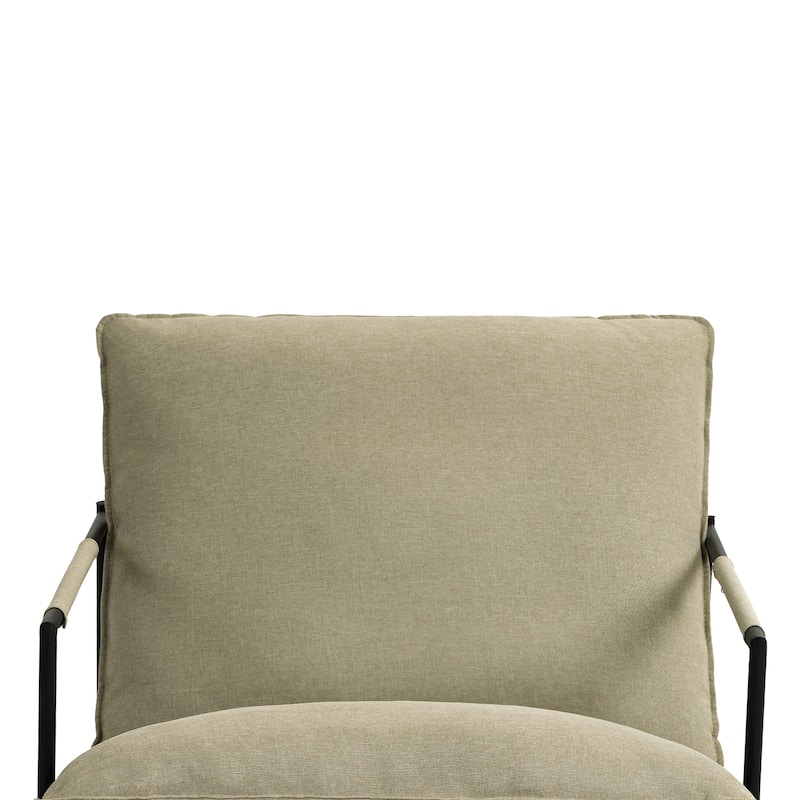 Metal Framed Armchair Sling Accent Chair Set of 2