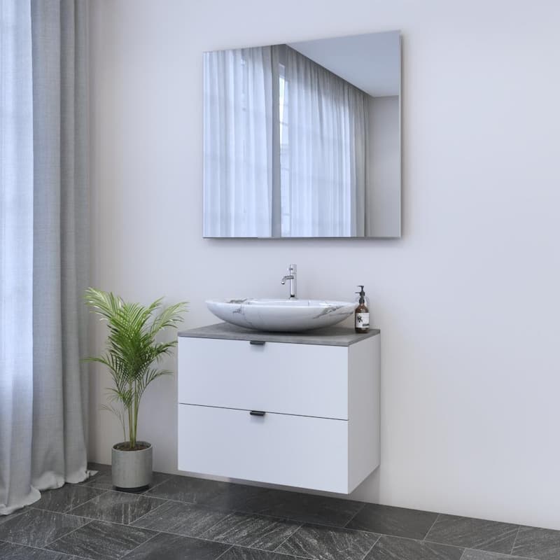 Ines 2S 80 Floating Bathroom Vanity (32" Width)