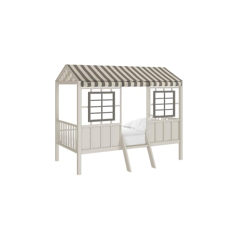 Little Seeds Rowan Valley Forest Loft Bed - Grey/Taupe