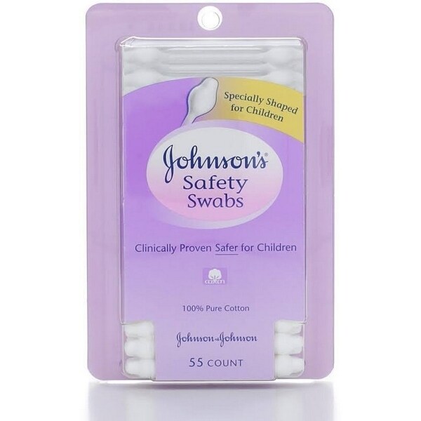 JOHNSON'S Safety Swabs 55 Each