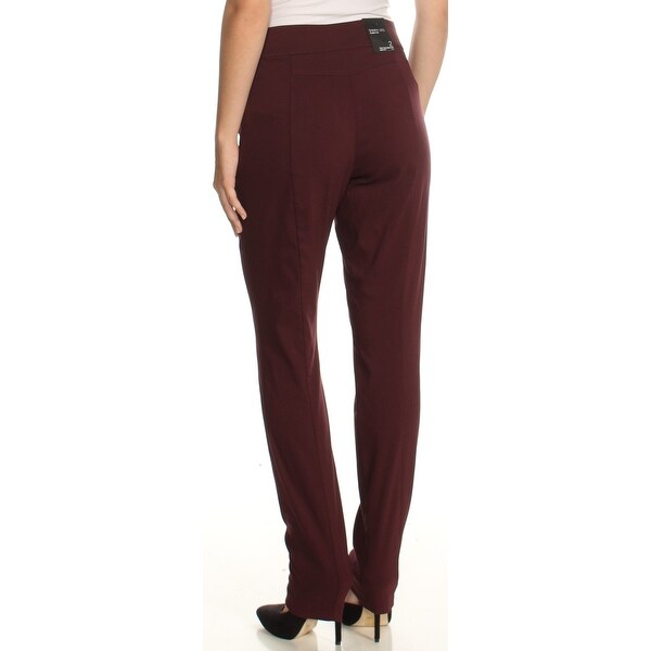 burgundy skinny pants womens