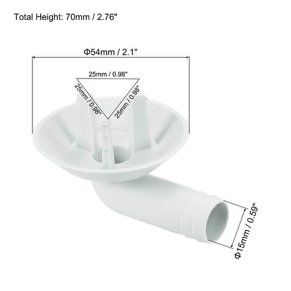 25mm Air Conditioner Drain Hose Connector Tube Elbow Fitting Part Bed