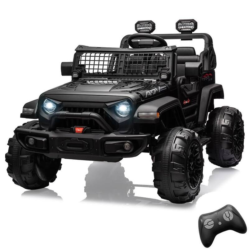 24V 9Ah Kids Ride On 2 Seaters Electric Car with Remote Control - Black