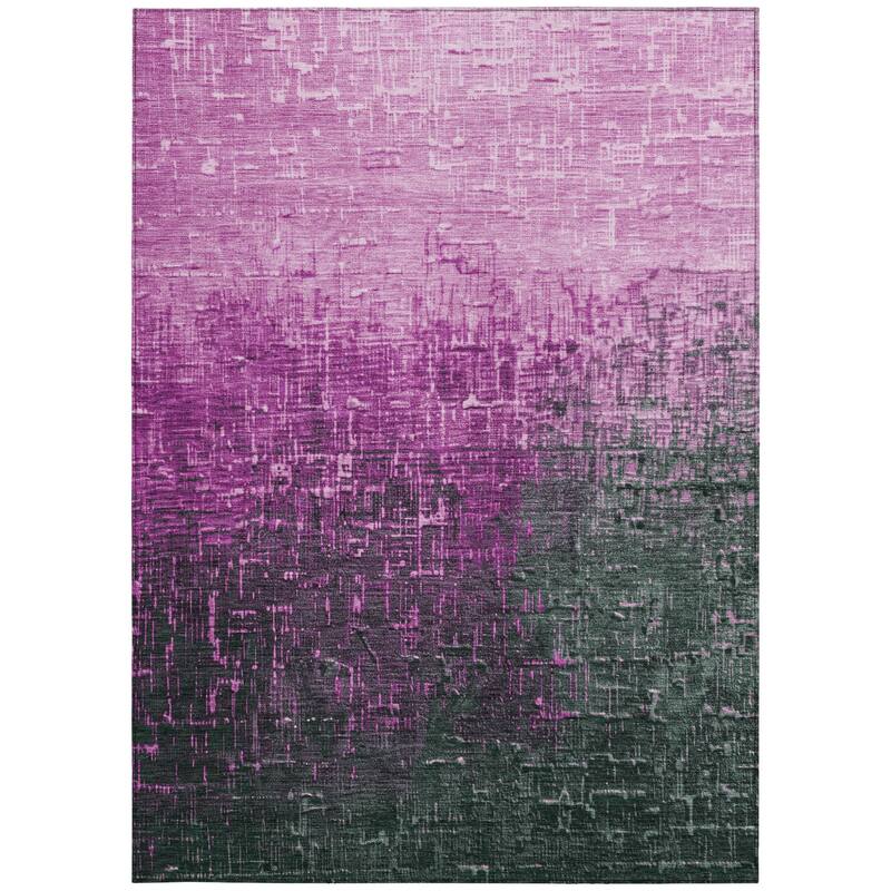HomeRoots Ombre Transitional Rectangle Outdoor Rug