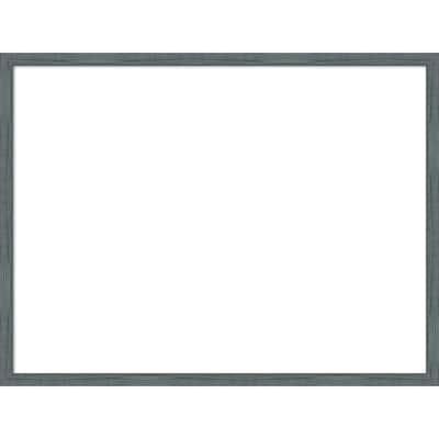 Amanti Art Dixie Blue Grey Rustic Narrow Framed Dry Erase Magnetic Board