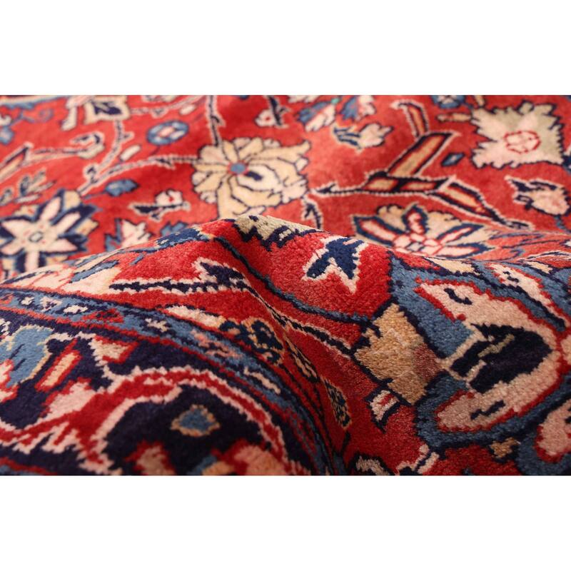 ECARPETGALLERY Hand-knotted Andelz Red Wool Rug - 3'3 x 9'9