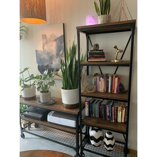 Nelson Industrial Modern Rustic 26-inch Bookcase by iNSPIRE Q Classic