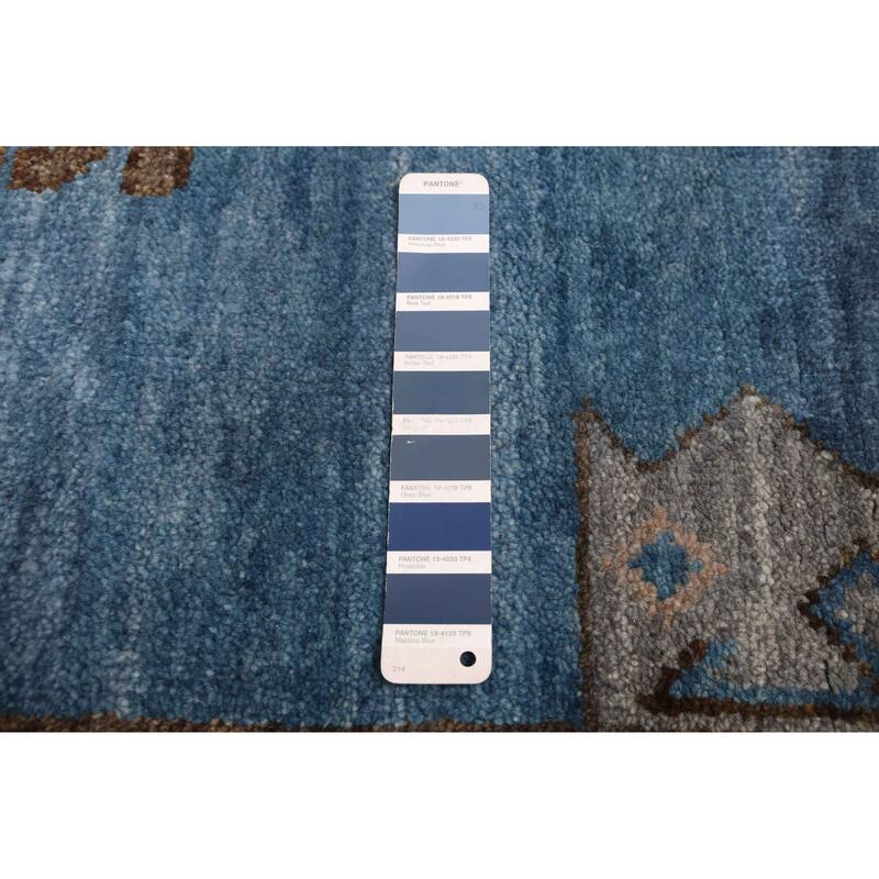 ECARPETGALLERY Hand-knotted Jules Serapi Dark Blue Wool Rug - 8'2 x 9'11