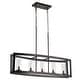 preview thumbnail 22 of 21, 5-Light Mid-Century Modern Industrial Linear Kitchen Island Pendant Vintage Rectangle Glass Chandelier