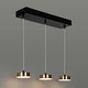 preview thumbnail 16 of 19, Modern Minimalist 3/5-Light Black Gold LED Chandelier Linear Kitchen Island Pendant Lights for Dining Room