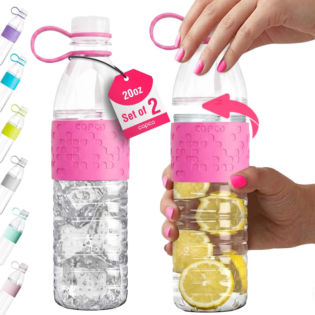 Copco Hydra Tritan 20 Oz. Water Bottle, Set of 2 - Dishwasher Safe & BPA Free
