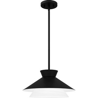Lionel 1-Light Matte Black Pendant Light