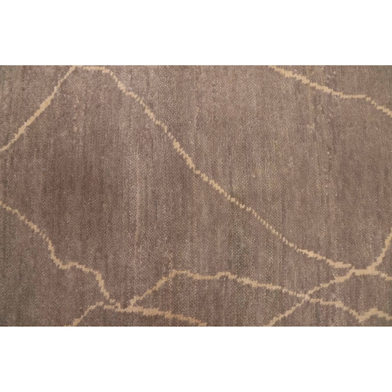 ECARPETGALLERY Hand-knotted Mystique Grey Wool Rug - 2'6 x 8'0