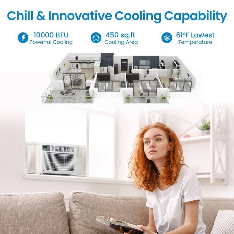 10000 BTU Window Air Conditioner, App Control