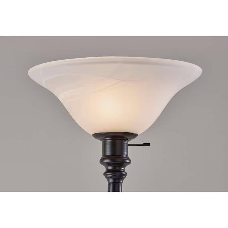 Claret Torchiere - Black Wood