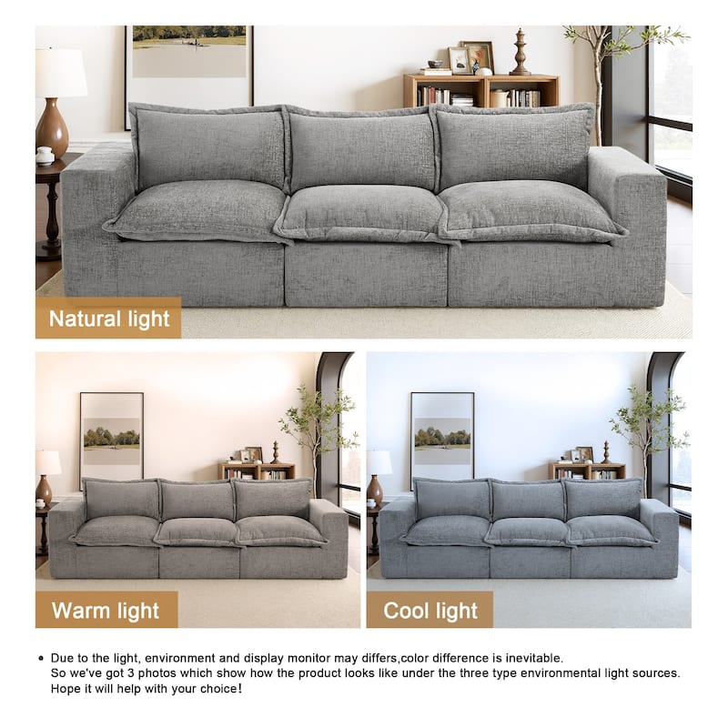 Comfy Cloud Couch Plush Modular Sectional Sofa For Living Room