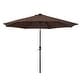 preview thumbnail 1 of 10, Holme 9-foot Steel Market Patio Umbrella with Tilt-and-Crank Coffee