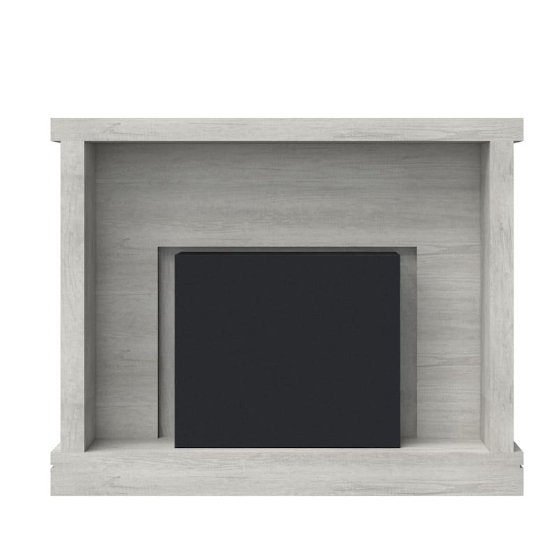 Shiplap Wall Mantel Electric Fireplace
