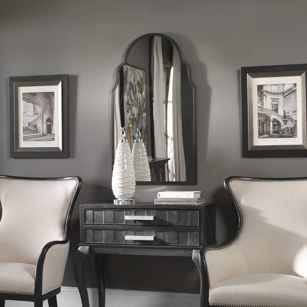 slide 2 of 4, Uttermost Brayden 41" X 21" Arched Hand-Forged Metal Framed Vanity