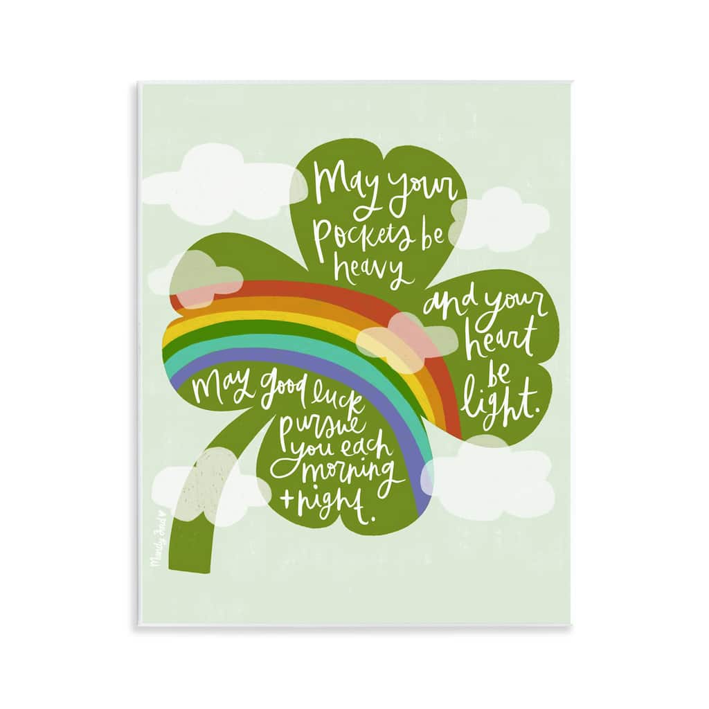 Stupell Uplifting Good Luck Rhyme Wall Plaque Art Design By Mandy Ford Art + Illustration