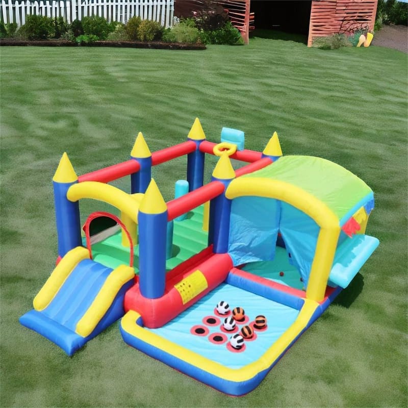 Inflatable Bounce House with Ball Pit - 161"W*126"D*73"H - 161"W*126"D*73"H