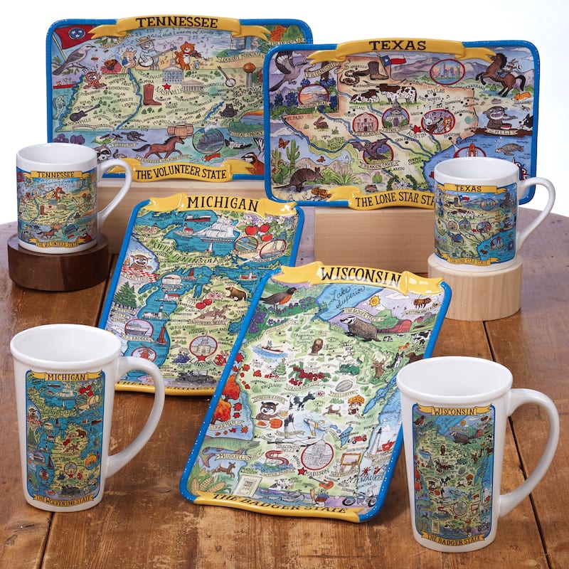 Certified International Washington Souvenir Jumbo Mugs (Set of 6)