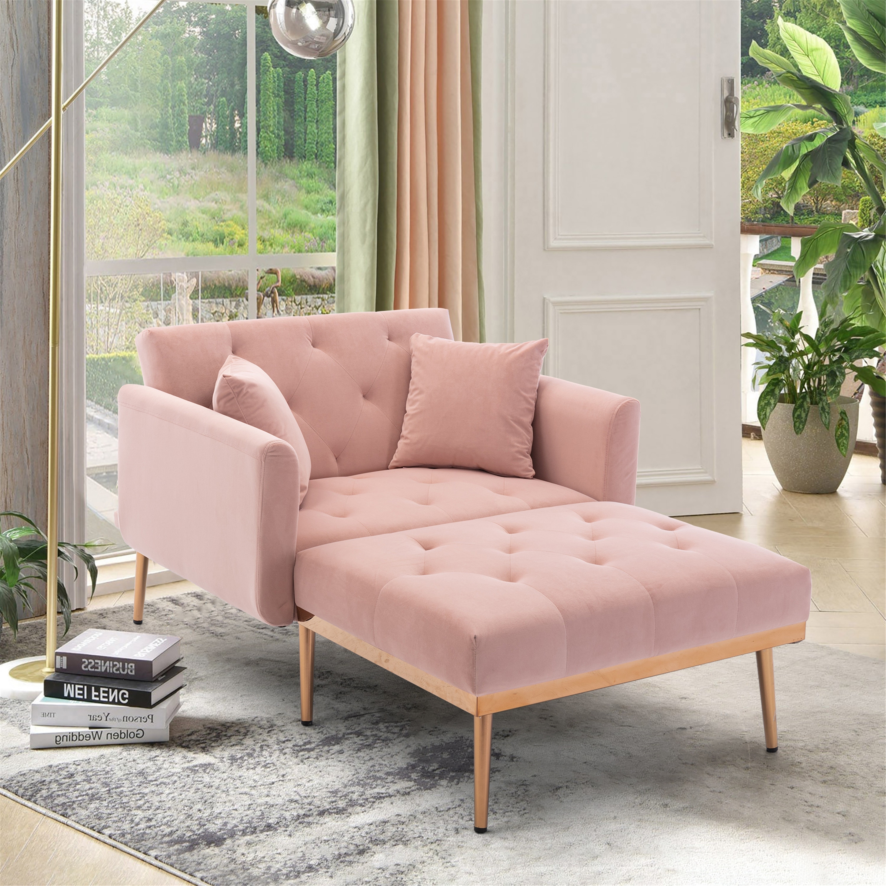 Recliner sleeper sales chaise lounge