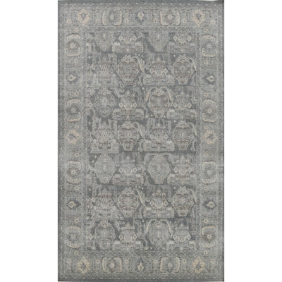 Silver Washed Traditional Ziegler Turkish Wool Area Rug Bedroom Carpet - 6'7" x 9'10"