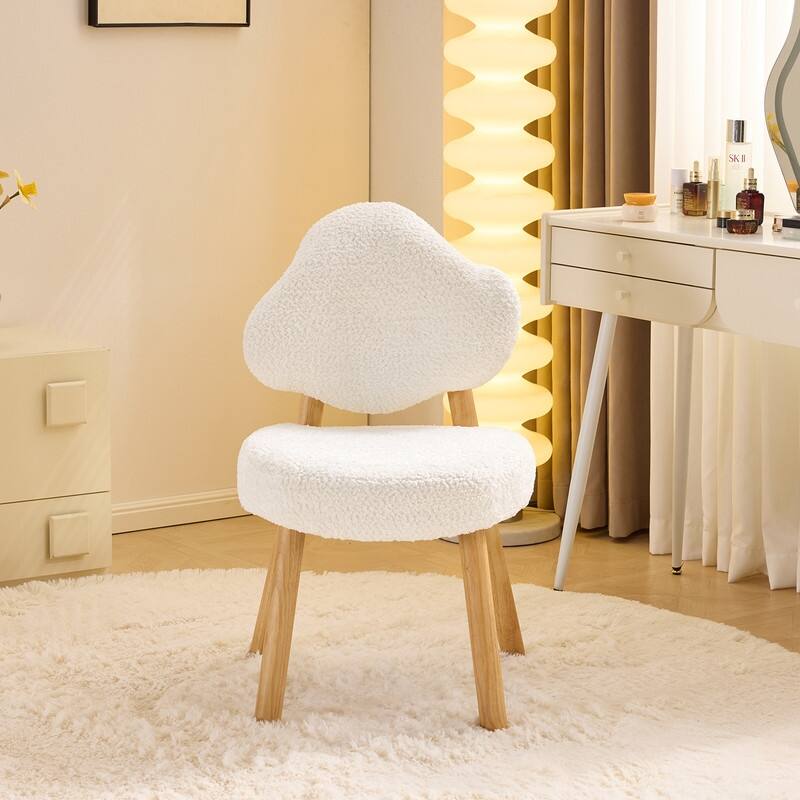 Cloud Puff Soft Accent Chair – Cozy Vanity & Lounge Chair