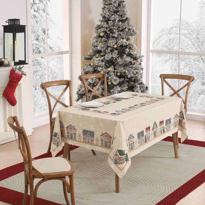 Avanti Gingerbread Village 52" x 70" Tablecloth