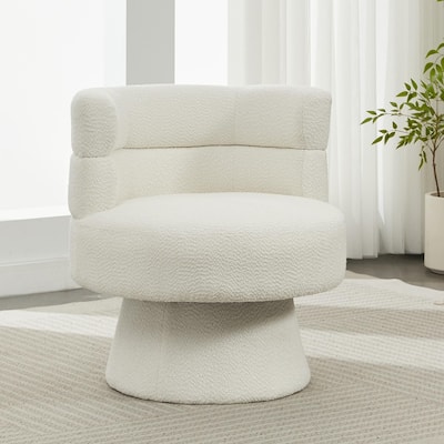 Christopher Knight Home - Quill Boucle 360° Swivel Barrel Chair