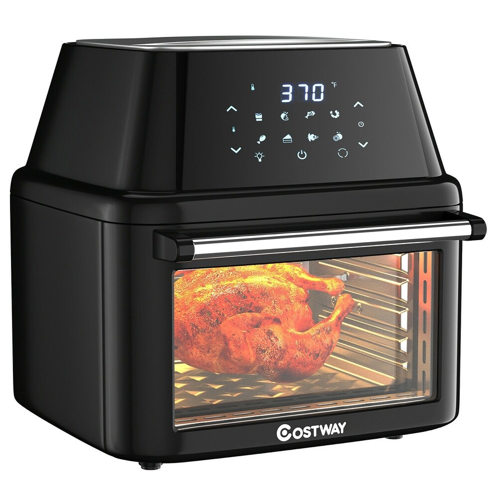 Air Fryer Toaster Oven, Compact Small Convection Oven Countertop For Fries,  Chicken, Pizza, Cake, Bread, Muffin, Steak, 19QT With 4 Accessories, 33