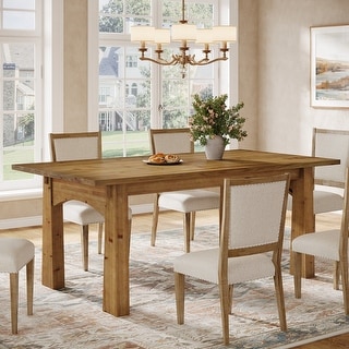 63-inch Solid Wood Dining Table for 4-6 - Bed Bath & Beyond - 43366457