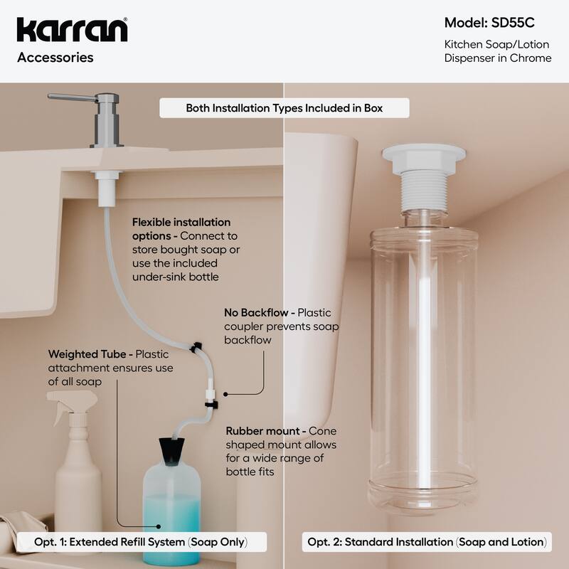Karran SD55 Kitchen Soap/Lotion Dispenser