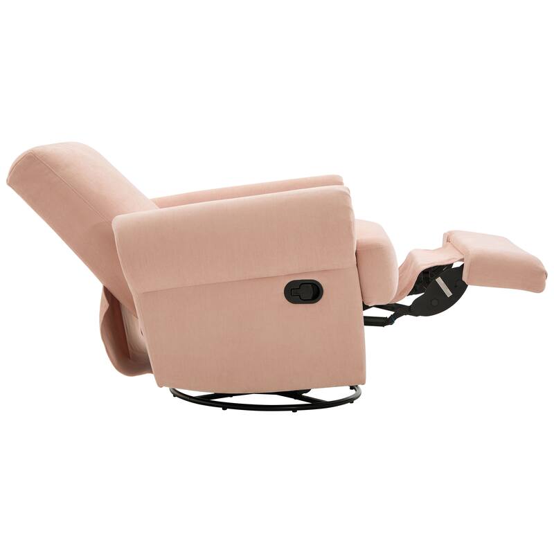 Manual Recliner Sofa Swivel Recliner Rocker Chair with Adjustable Backrest for Living Room, Bedroom, or Nursery