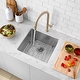 preview thumbnail 13 of 21, Undermount 19" Single-Bowl Stainless Steel Kitchen Sink S-308XG - 19" x 18" x 10"