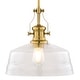 preview thumbnail 10 of 11, Beloit Farmhouse Kitchen Island Mini Pendant Ceiling Light Clear Seeded Glass