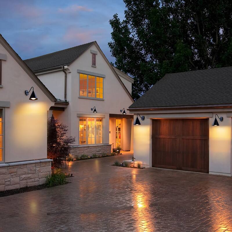 Modern LED Outdoor Wall Sconce Set of 2