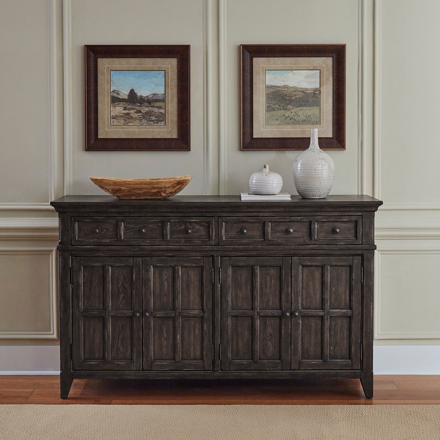 Dark outlet brown buffet