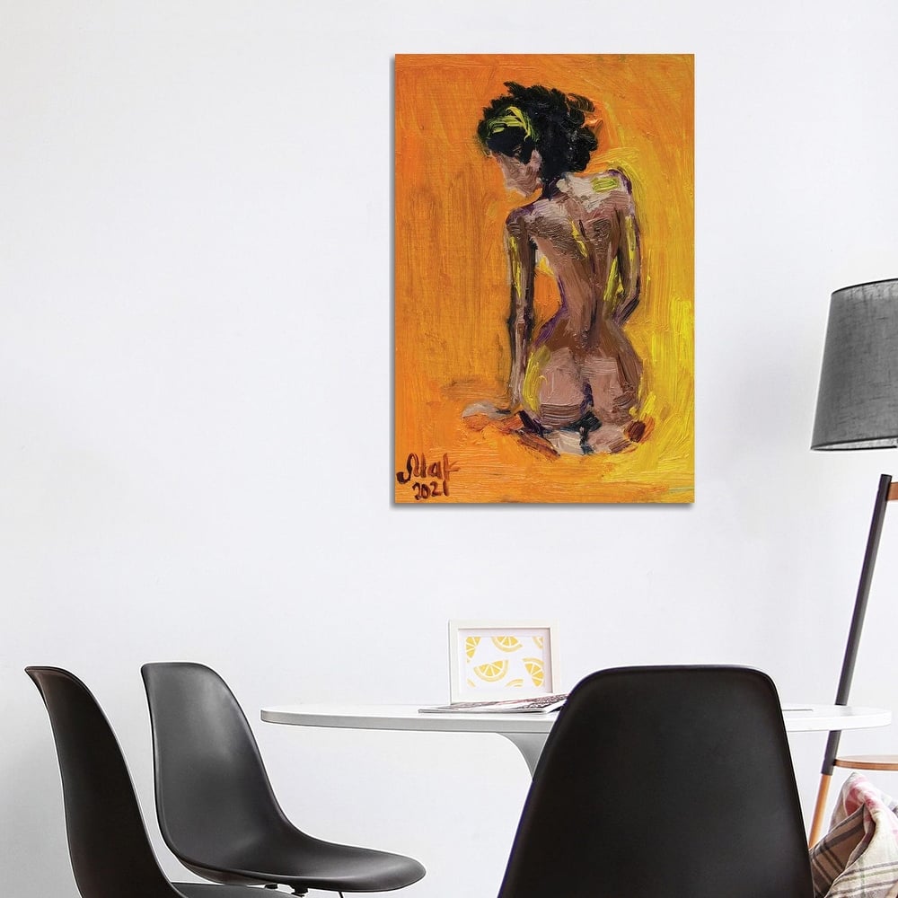 iCanvas "African American Woman Back" by Nataly Mak Canvas Print