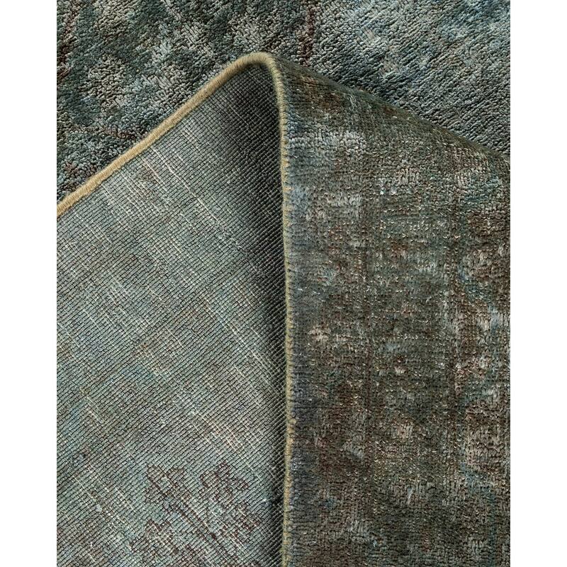Vibrance, One-of-a-Kind Hand-Knotted Area Rug - Gray, 6' 0" x 8' 10" - 6' 0" x 8' 10"