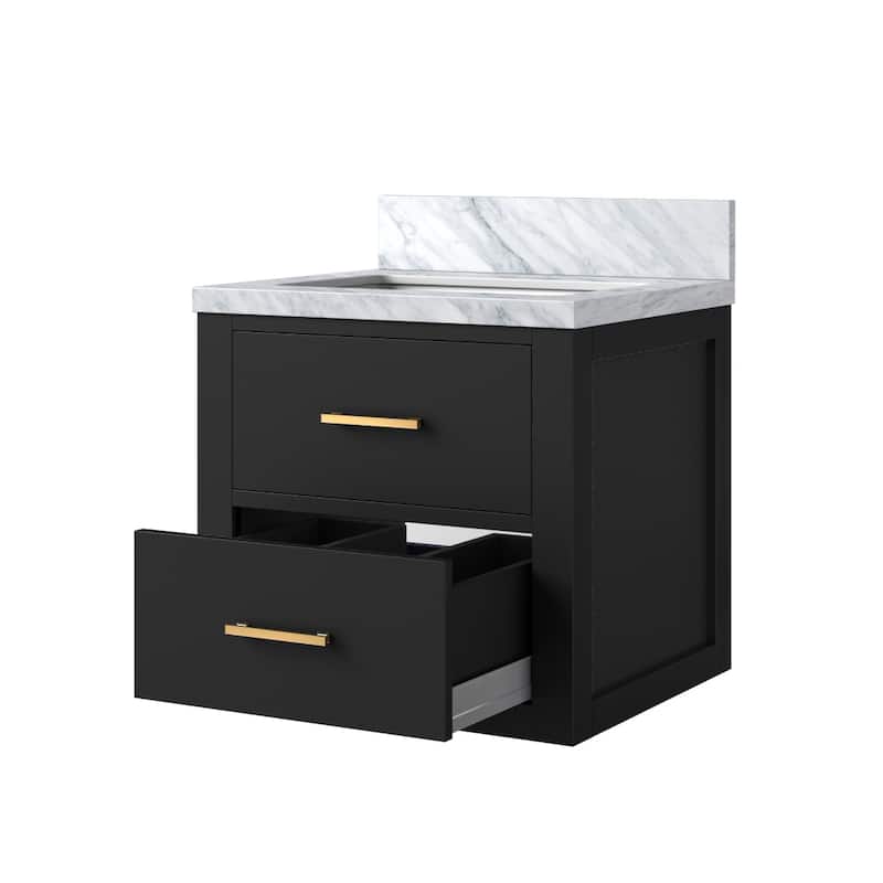 Castor Bath Vanity with Acrylic Top and Sink