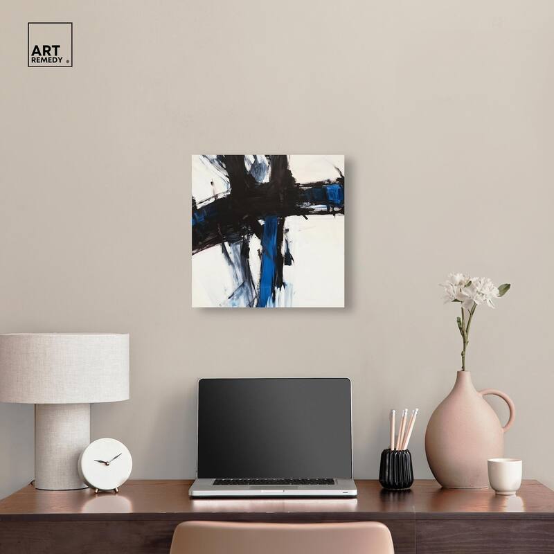 Blue Streak I Canvas by Art Remedy, Gallery Wrapped