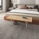 preview thumbnail 2 of 36, LeisureMod Inwood Modern Slatted Platform 5 Foot Wood Bench