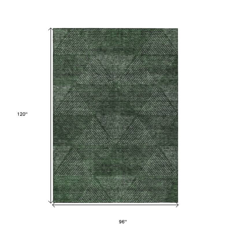 HomeRoots Geometric Transitional Rectangle Outdoor Rug