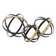 preview thumbnail 13 of 13, Black Metal Orb Geometric Decorative Sculpture with Gold Accents (Set of 3)