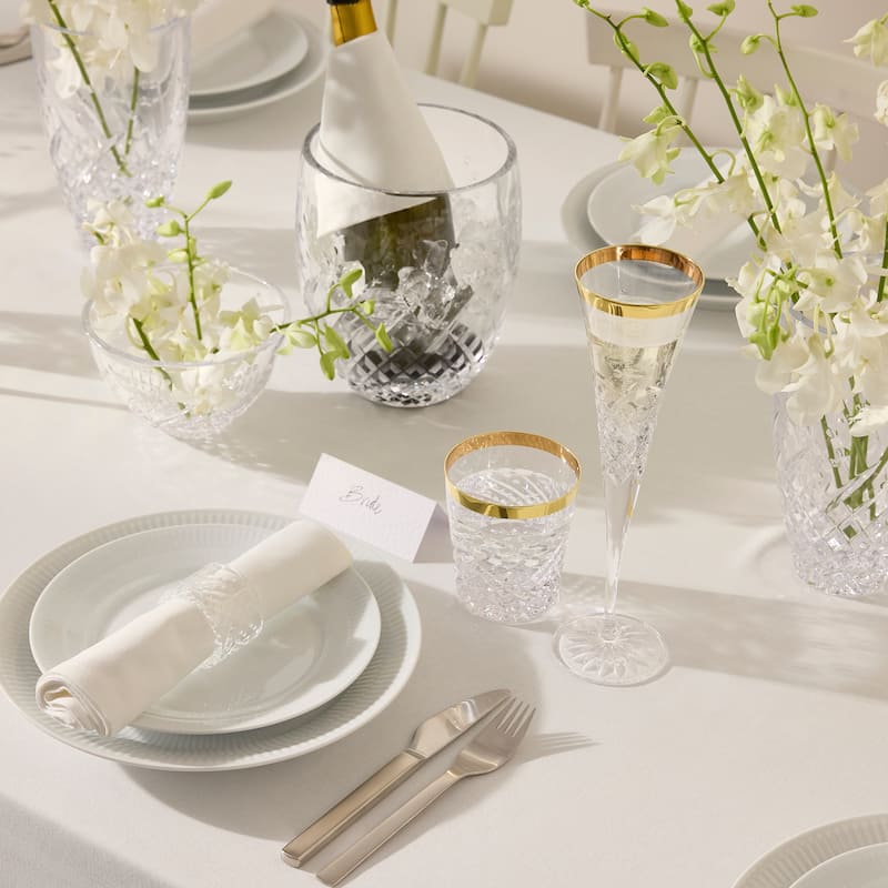 Waterford Celebrations Toasting Flute 4.5oz, Gold, Set of 2